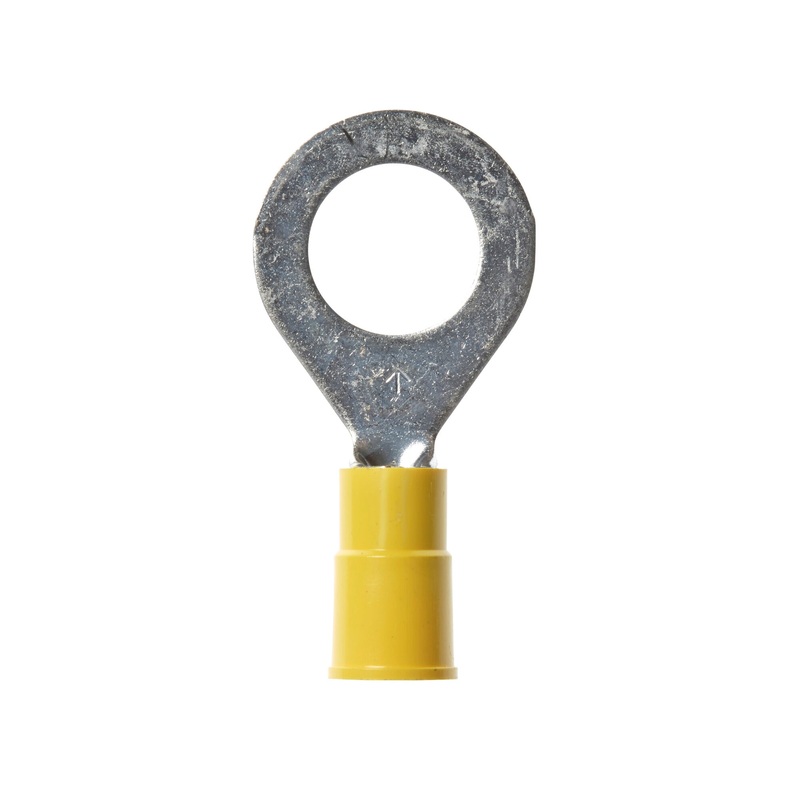 3M Vinyl Insulated Butted Seam Ring Tongue Terminal 13-716-P