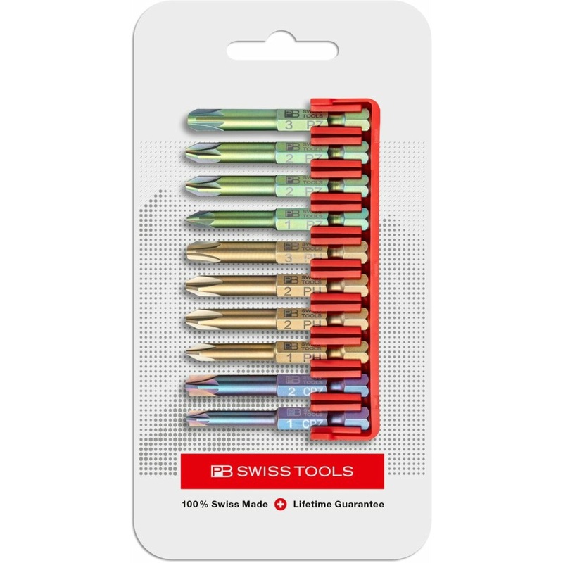PB Swiss Tools PB E6.712 CN 10 PrecisionBits E6, in BitBlock