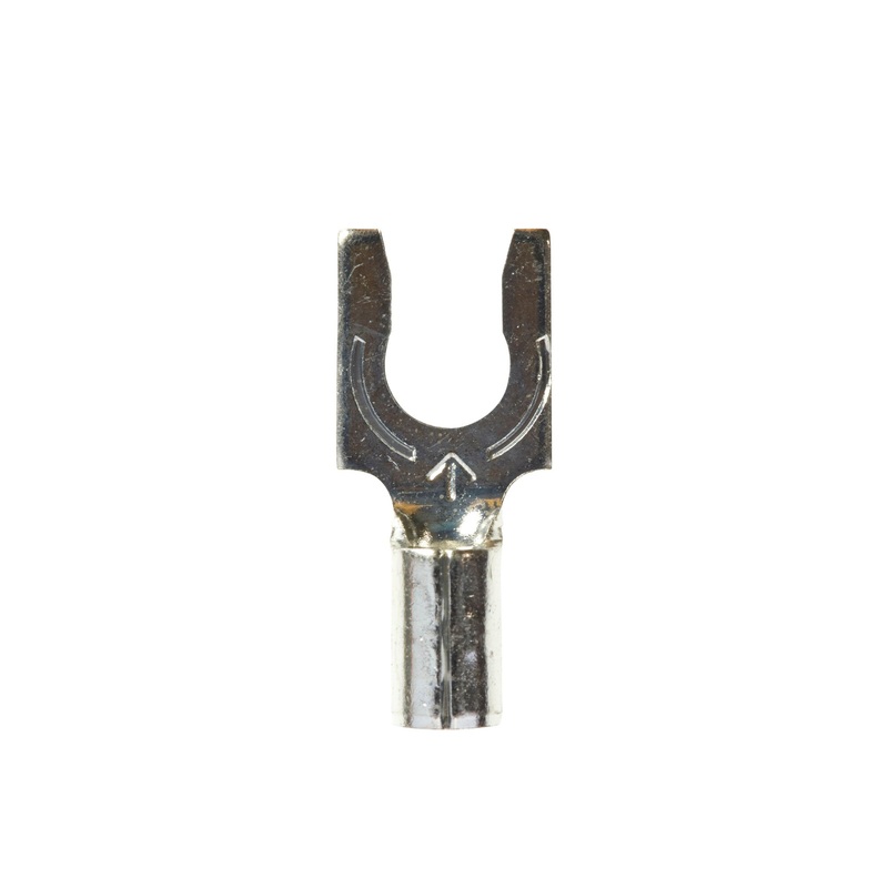 3M H/D Non-Insulated Butted Seam Ring Tongue Terminal 123-8, Max. Temp.347 F