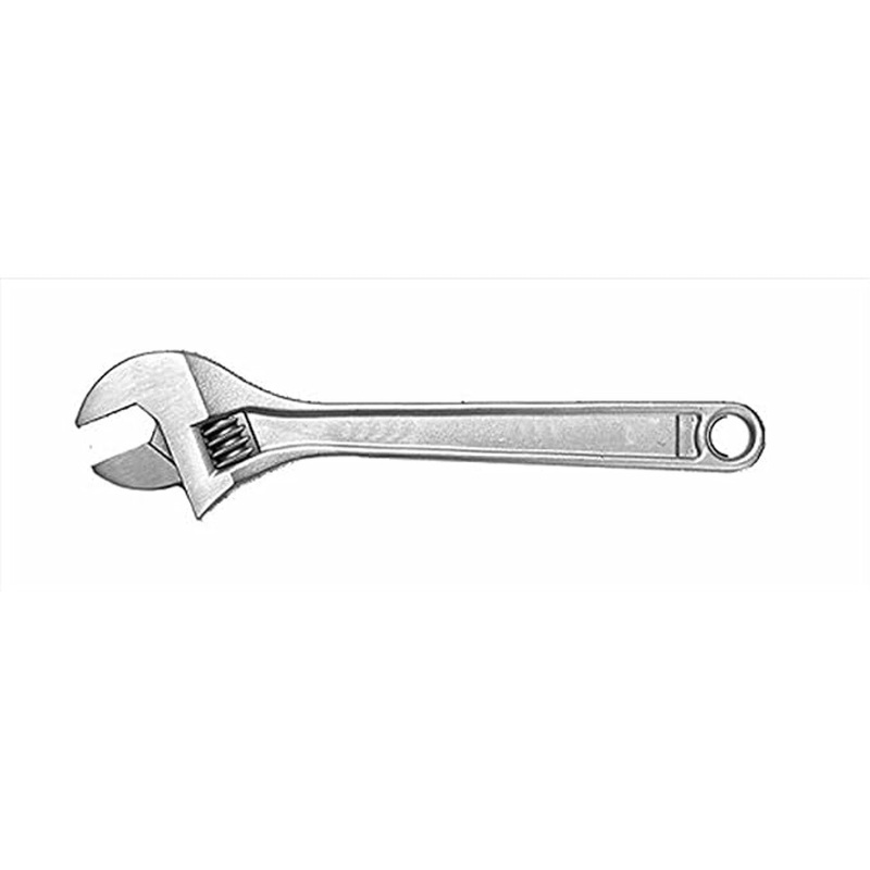 Cougar Pro E9AC08 Adjustable Wrench with Chrome Finish, 8 Inch
