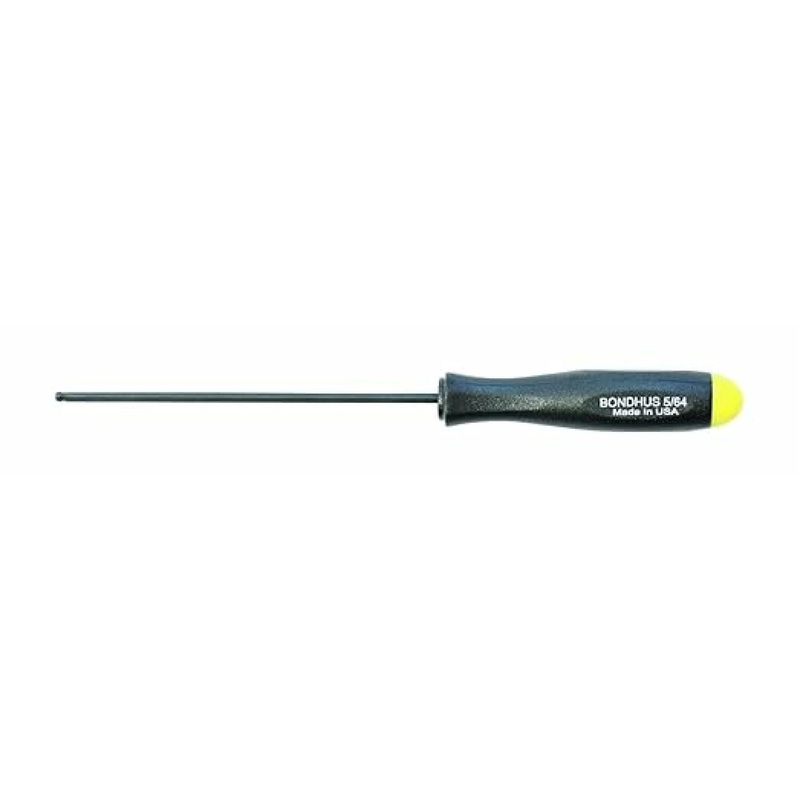 Bondhus 10604 5/64" x 2.6" Ball End Screwdriver with ProGuard Finish, 2 Piece
