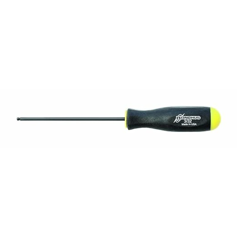 Bondhus 10605 3/32" x 2.8" Ball End Screwdriver with ProGuard Finish, 2 Piece