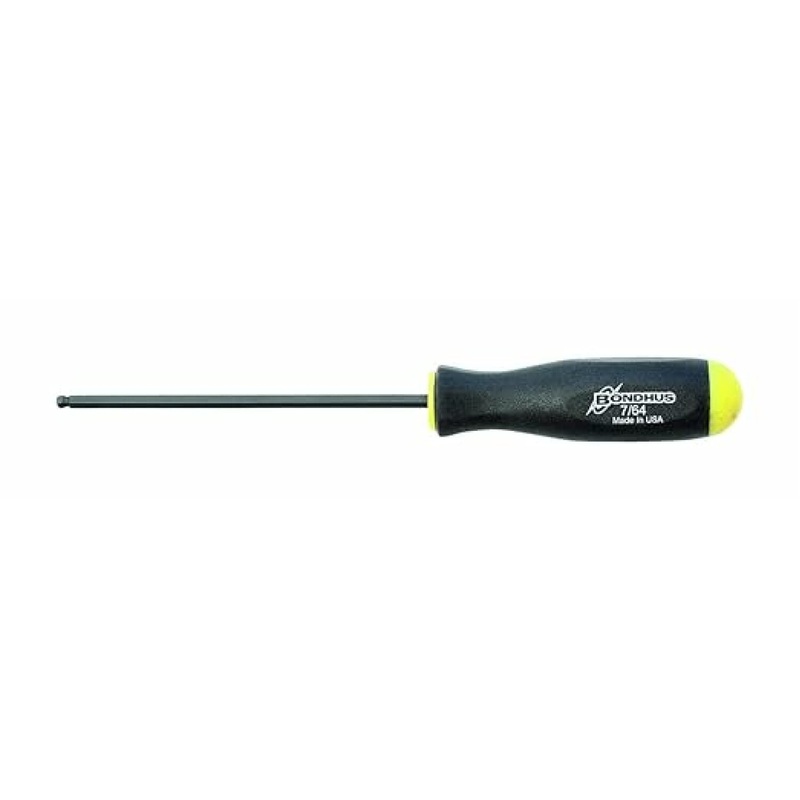 Bondhus 10606 7/64" x 2.9" Ball End Screwdriver with ProGuard Finish, 2 Piece
