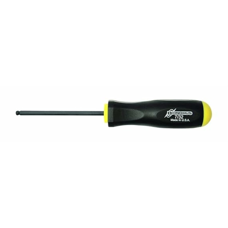 Bondhus 10611 7/32" x 4.2" Ball End Hex Screwdriver, 2 Piece