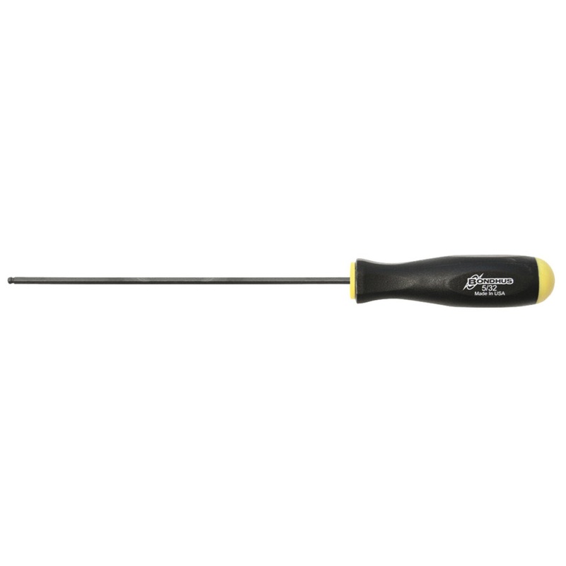 Bondhus 10709 5/32" x 7.4" Ball End Screwdriver with ProGuard Finish, 2 Piece