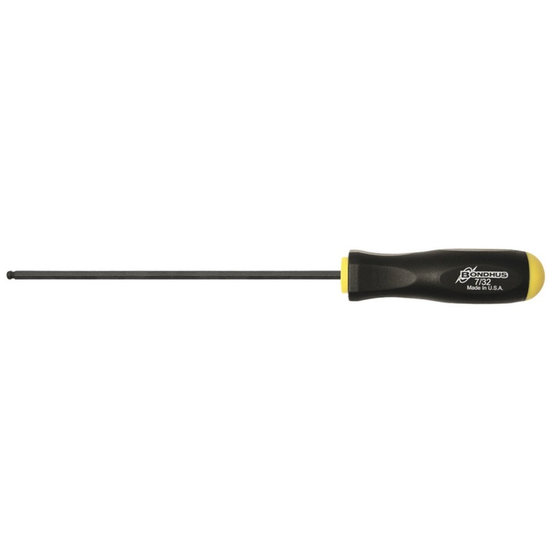 Bondhus 10711 7/32" x 8.4" Ball End Screwdriver with ProGuard Finish, 2 Piece