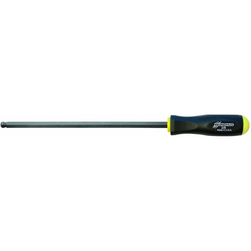 Bondhus 10714 3/8" x 9.9" Ball End Screwdriver with ProGuard Finish, 2 Piece