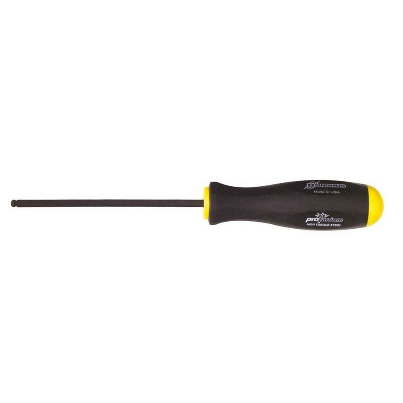 Bondhus 40604 Tagged and Barcoded 5/64" x 2.6" Ball End Tip Screwdriver with ProGuard Finish, 2 Piece
