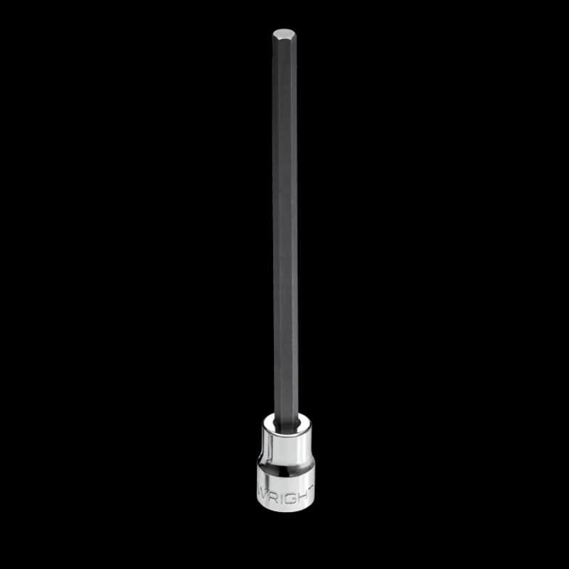 Wright Tool 32L08B 3/8" Drive Long Length Hex Bit Replacement - 1/4"